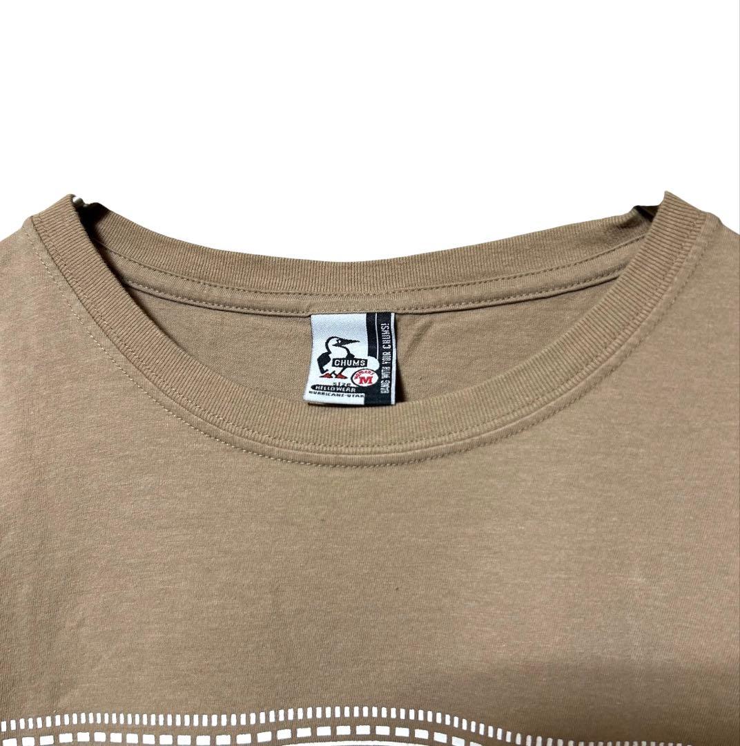 チャムス CHUMS 半袖 バンダナ柄プリントTシャツ　ベージュ　M — image 5