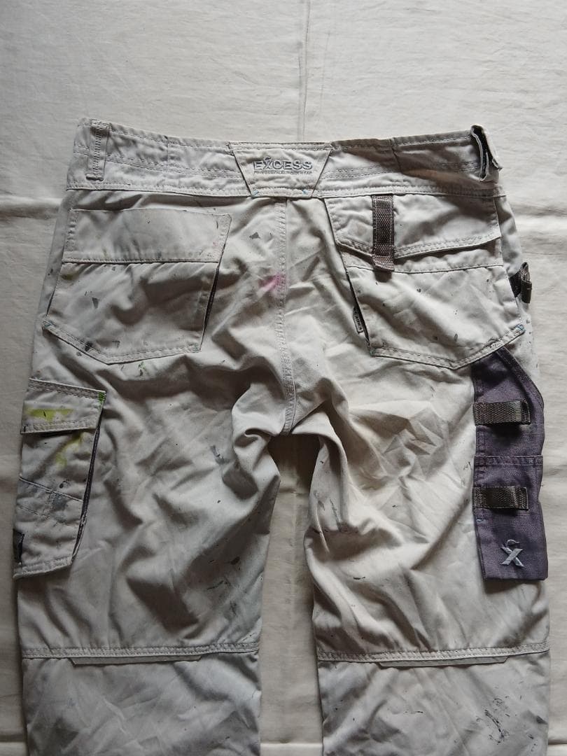 2000's~ EXCESS ユーロワークパンツ 2トーンカラー ペイント — image 4