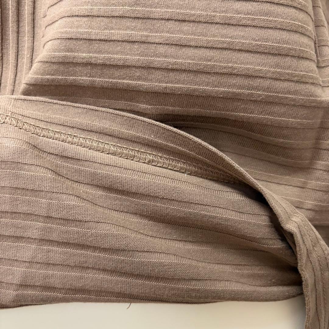 新品❣️【ドゥクラッセ】ナノファイン リブポロ M モカ — image 4