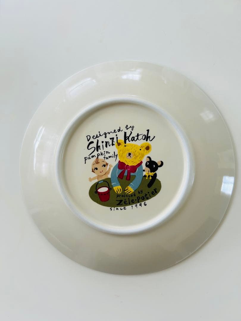 Shinzi Katoh Zele Potier テディベア　皿 カトウシンジ — image 2