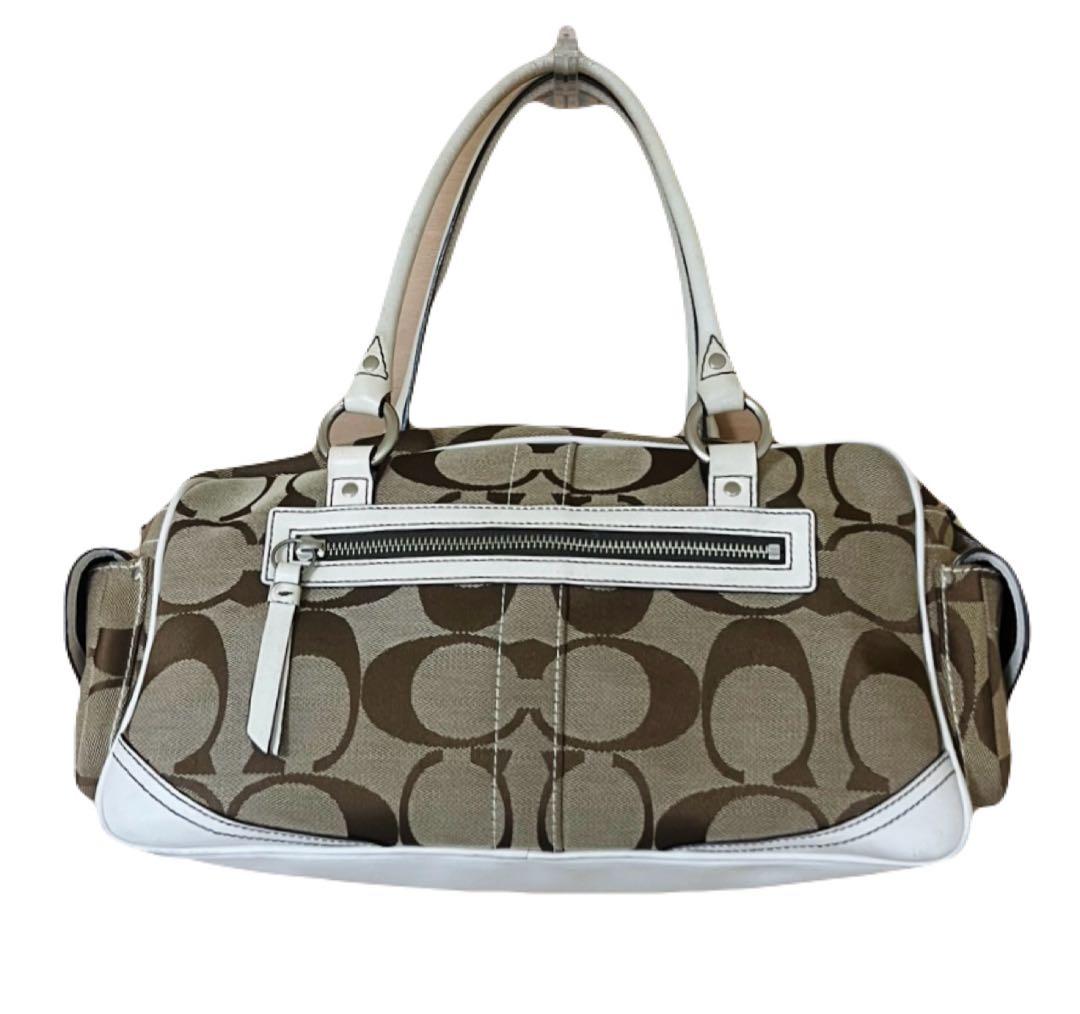 希少！COACH ハンドバッグ シグネチャー ミニボストンバッグ コーチ バッグ — image 2