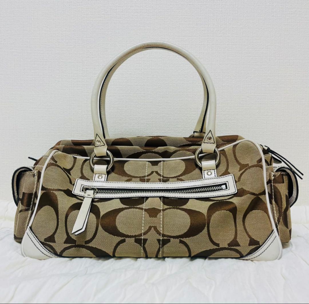 希少！COACH ハンドバッグ シグネチャー ミニボストンバッグ コーチ バッグ — image 4