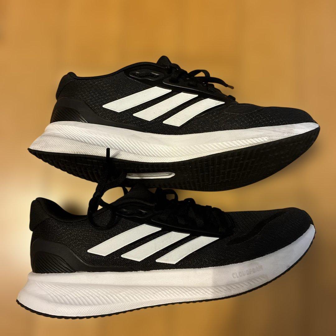 adidas スニーカー ブラック ホワイト — image 2