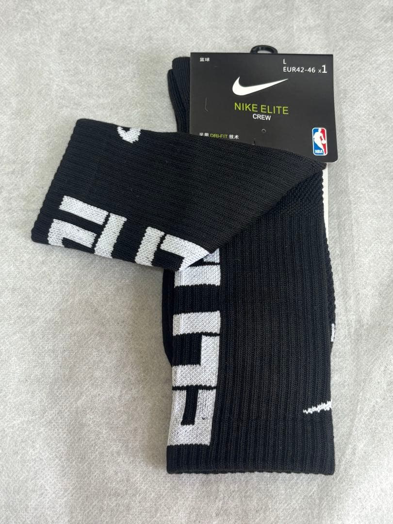 NIKE ELITE CREW ソックス ブラック 1PAIR — image 2