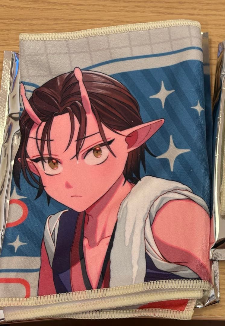 極楽湯　ミルキーサブウェイ　ミルサブ　マフラータオル　カナタ　アカネver. — image 2