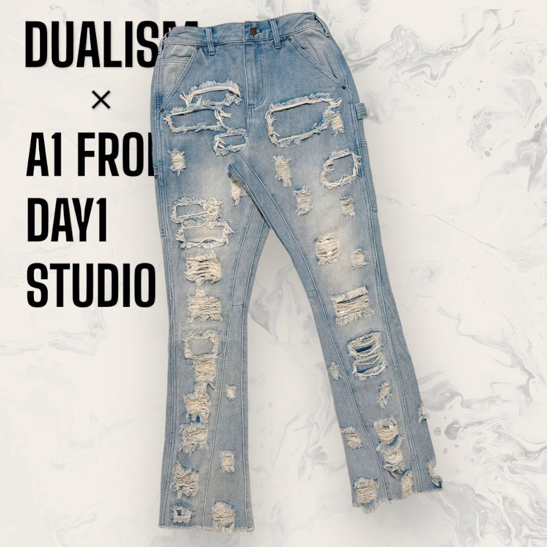 A1 FROM DAY1 STUDIO × DUALISM ダメージ デニム — image 2