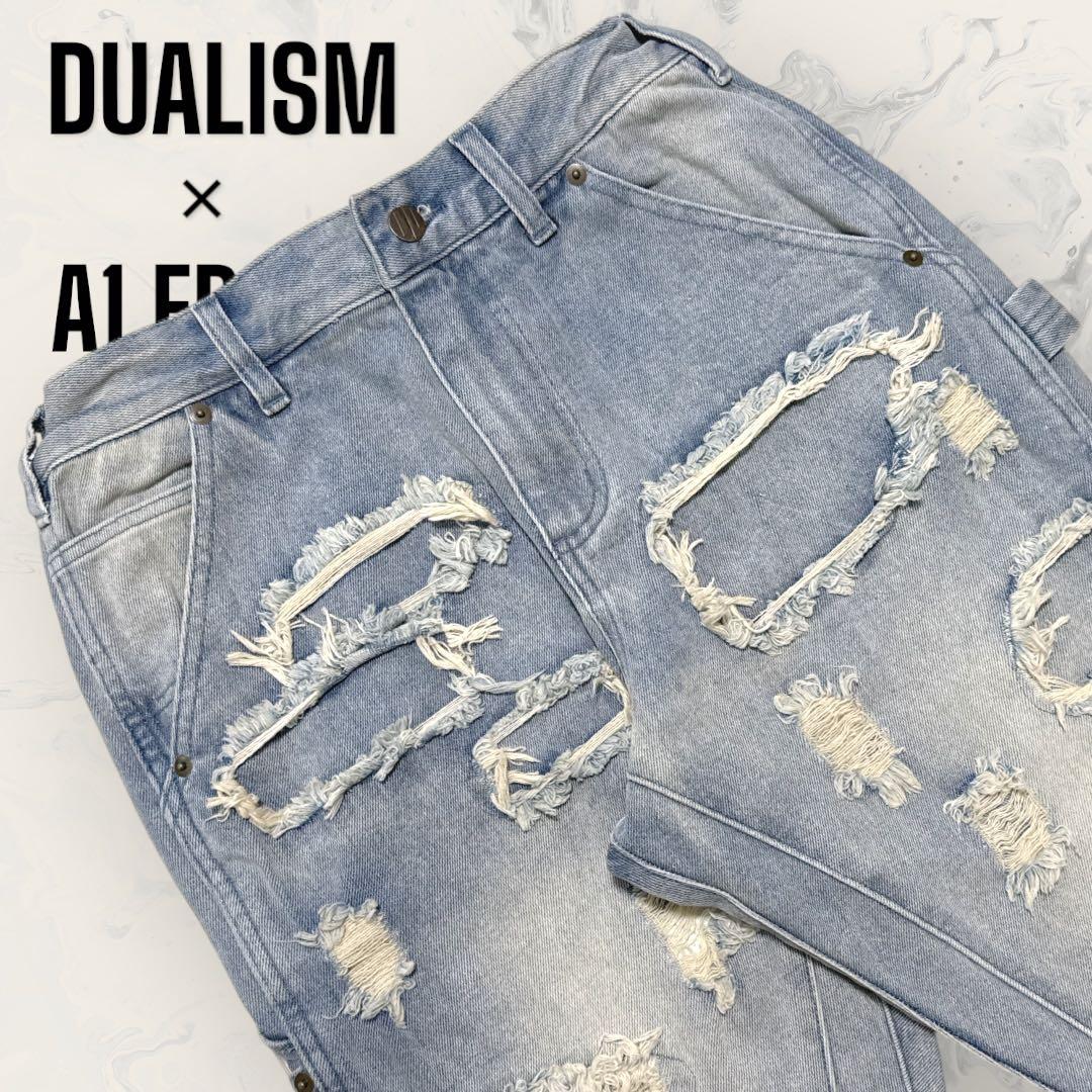 A1 FROM DAY1 STUDIO × DUALISM ダメージ デニム — image 3