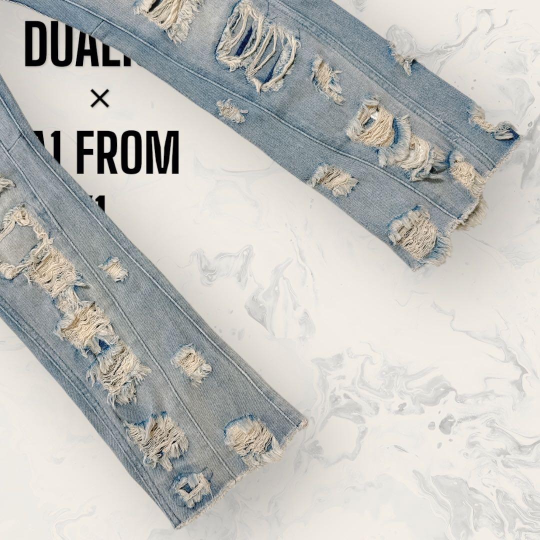 A1 FROM DAY1 STUDIO × DUALISM ダメージ デニム — image 4