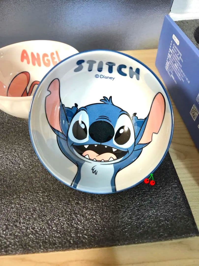 【新品未開封】『 スティッチ＆エンジェル』陶器製ボウル✿４個セット《２箱セット》 — image 5
