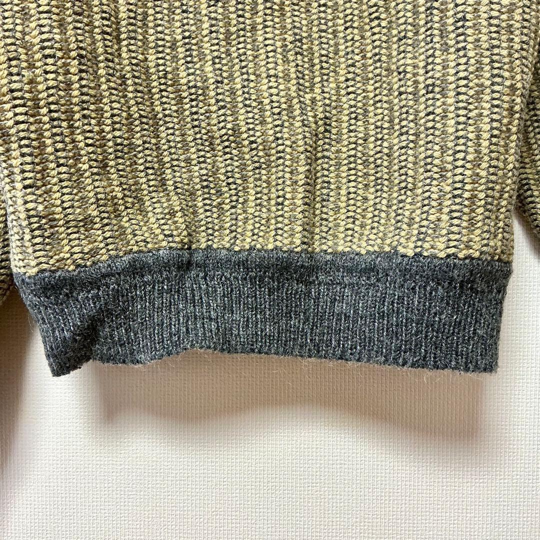 MEN’S BIGI メンズビギ ウール混 クルーネックニット セーター 日本製 — image 4
