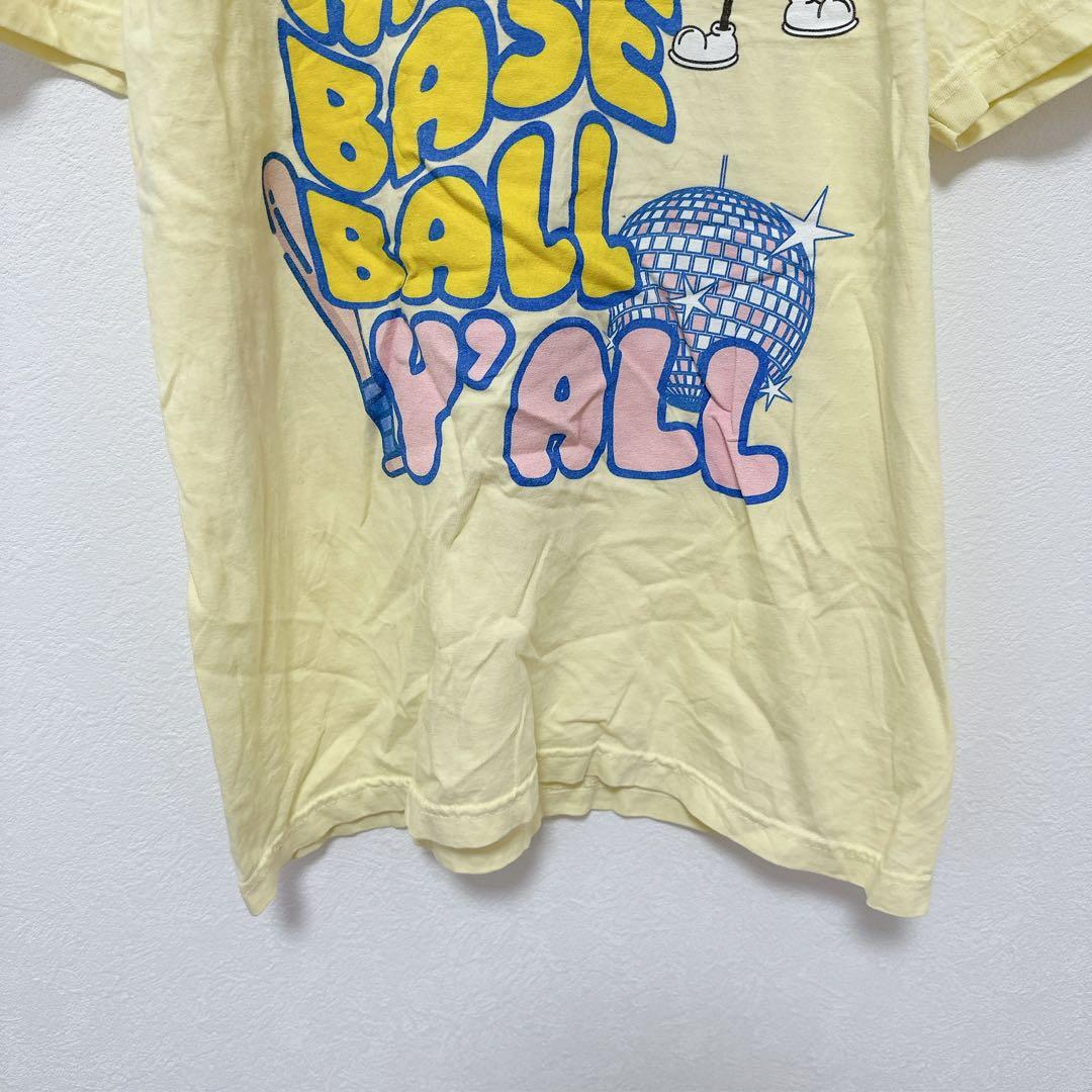 コンフォートカラーズ Ｔシャツ クルーネック 半袖 バナナプリント S 黄 綿 — image 5