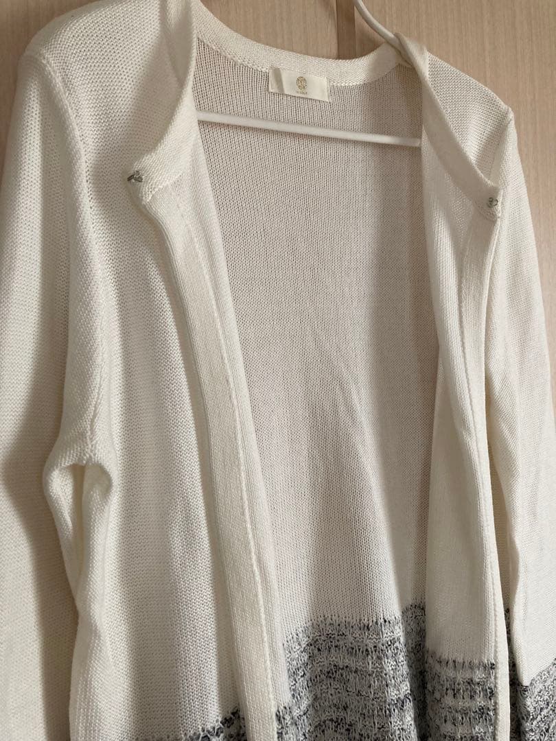 LE SOUK ルスーク　カーディガン　レディース　白　美品 — image 3