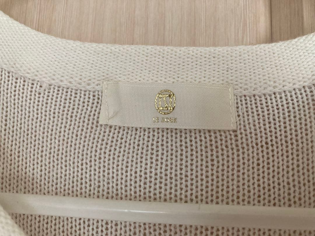 LE SOUK ルスーク　カーディガン　レディース　白　美品 — image 4