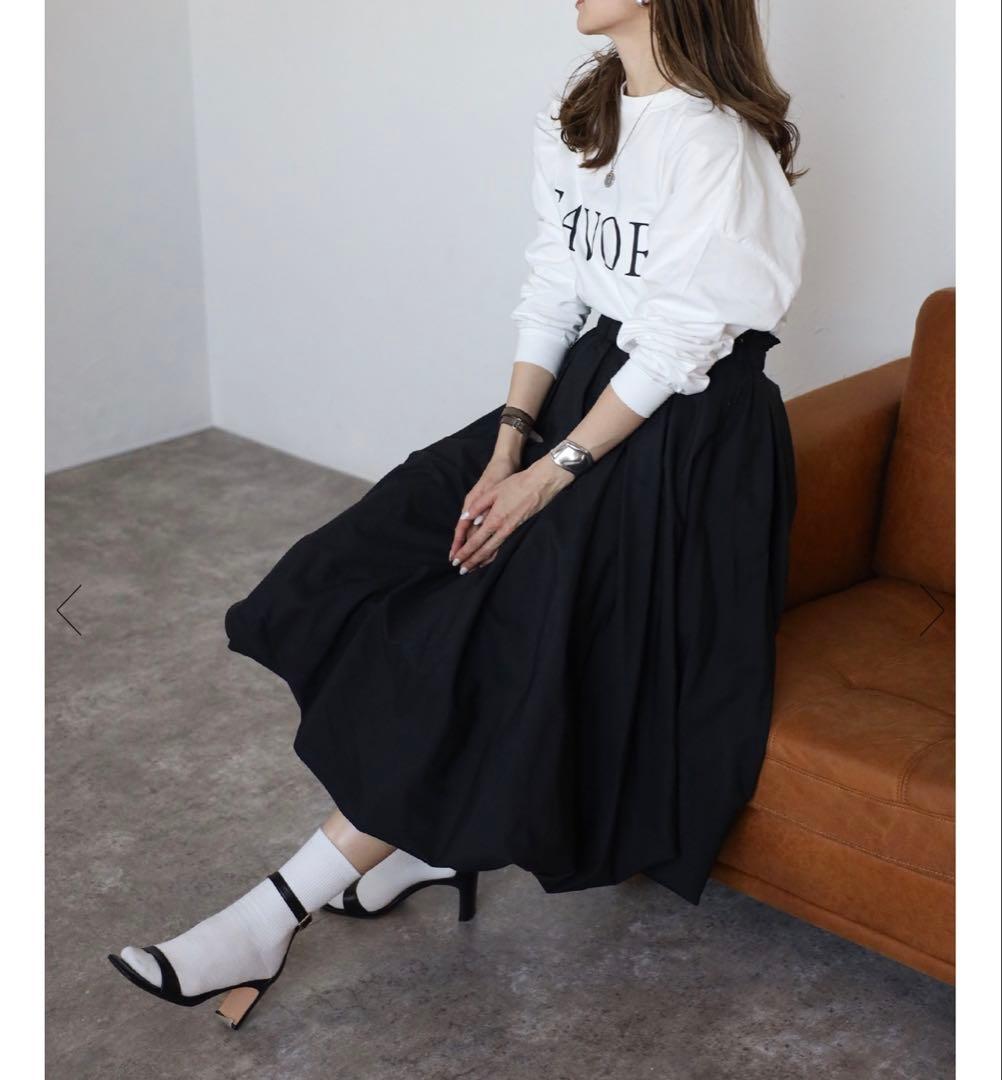 【新品】ボンジュールサガン FAVORIピグメントロンT 長袖 Tシャツ 白 — image 5