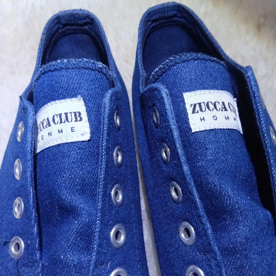 未使用級　ZUCCa デニム生地スニーカー　スリッポン　シューレスタイプ — image 5