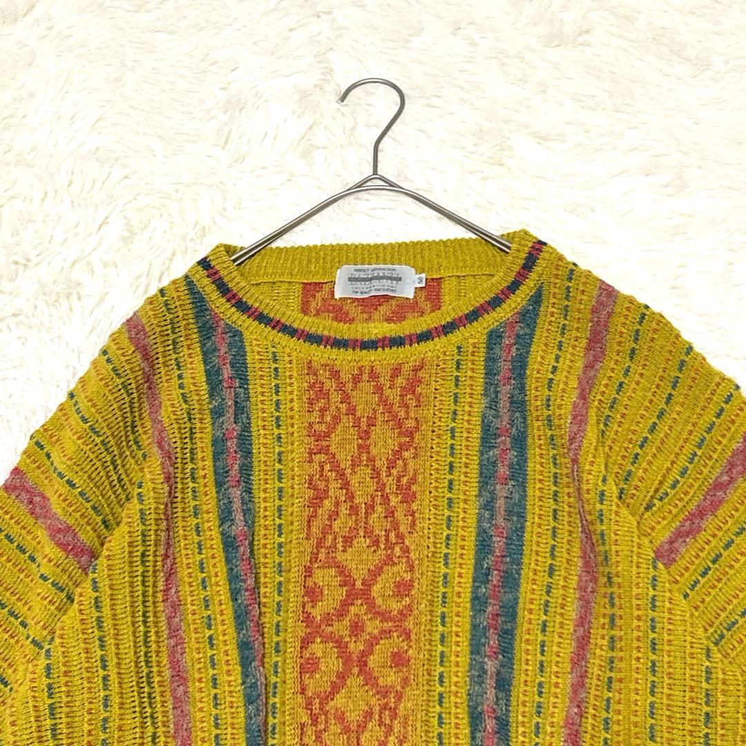 ✨美品✨BAZZANTIメンズサマーニット【L】ユニセックス　リネン混マスタード — image 5
