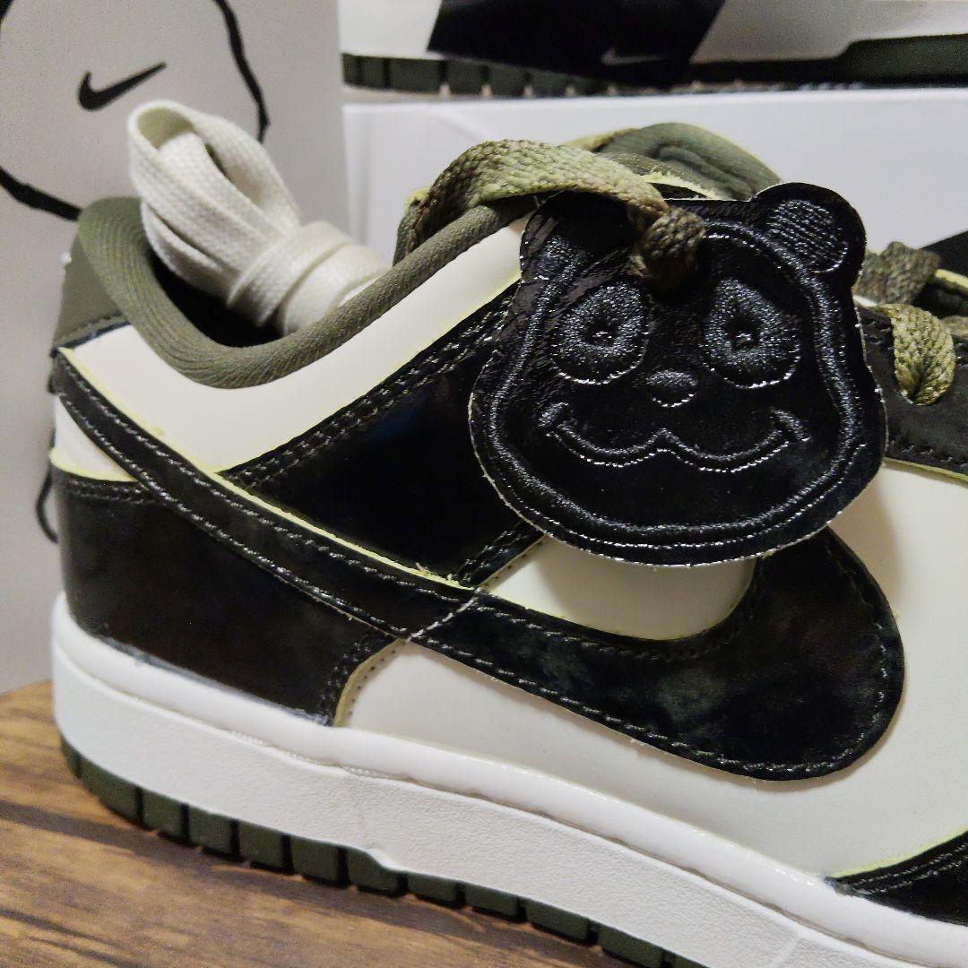 未使用 W NIKE DUNK LOW ダンクロー パンダ オリーブ グリーン — image 2