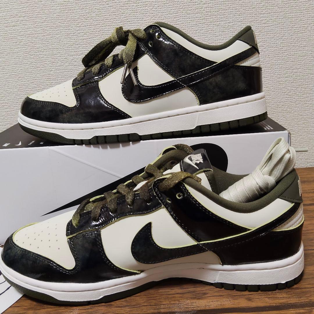 未使用 W NIKE DUNK LOW ダンクロー パンダ オリーブ グリーン — image 5