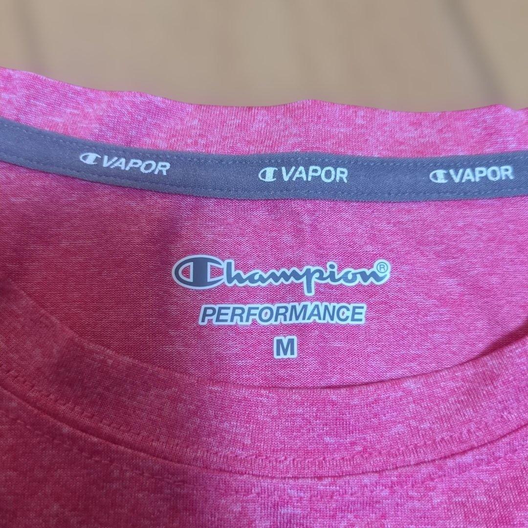 Champion Vapor パフォーマンス Tシャツ Mサイズ ピンク — image 3