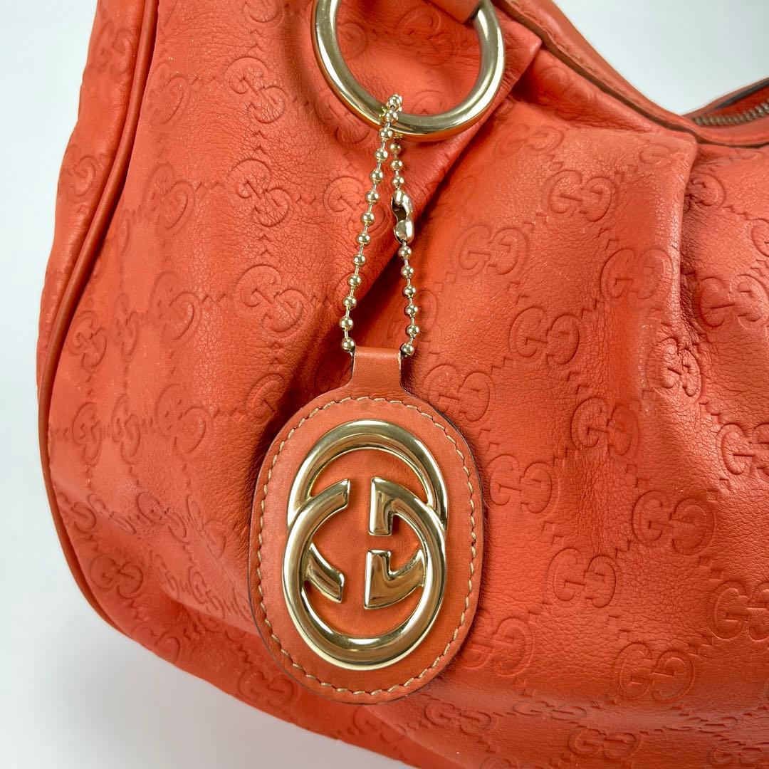 GUCCI グッチ Sukey スーキー GGキャンバス レッド オレンジ 赤 — image 4