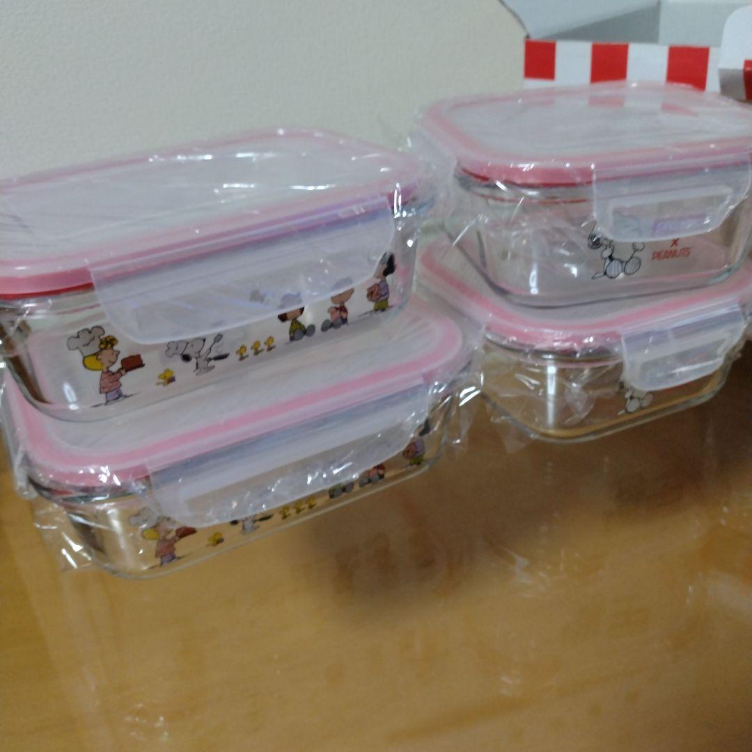 新品未使用 Pyrex Snoopy Glass Storage 8 pc — image 5
