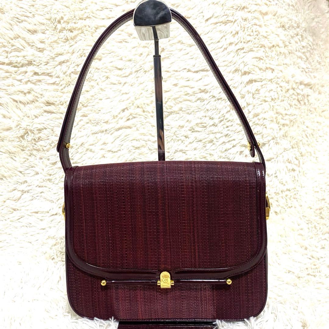 COMTESSE ✨良品✨ ホースヘア ワンショルダー ハンドバッグ ロゴ金具 — image 2