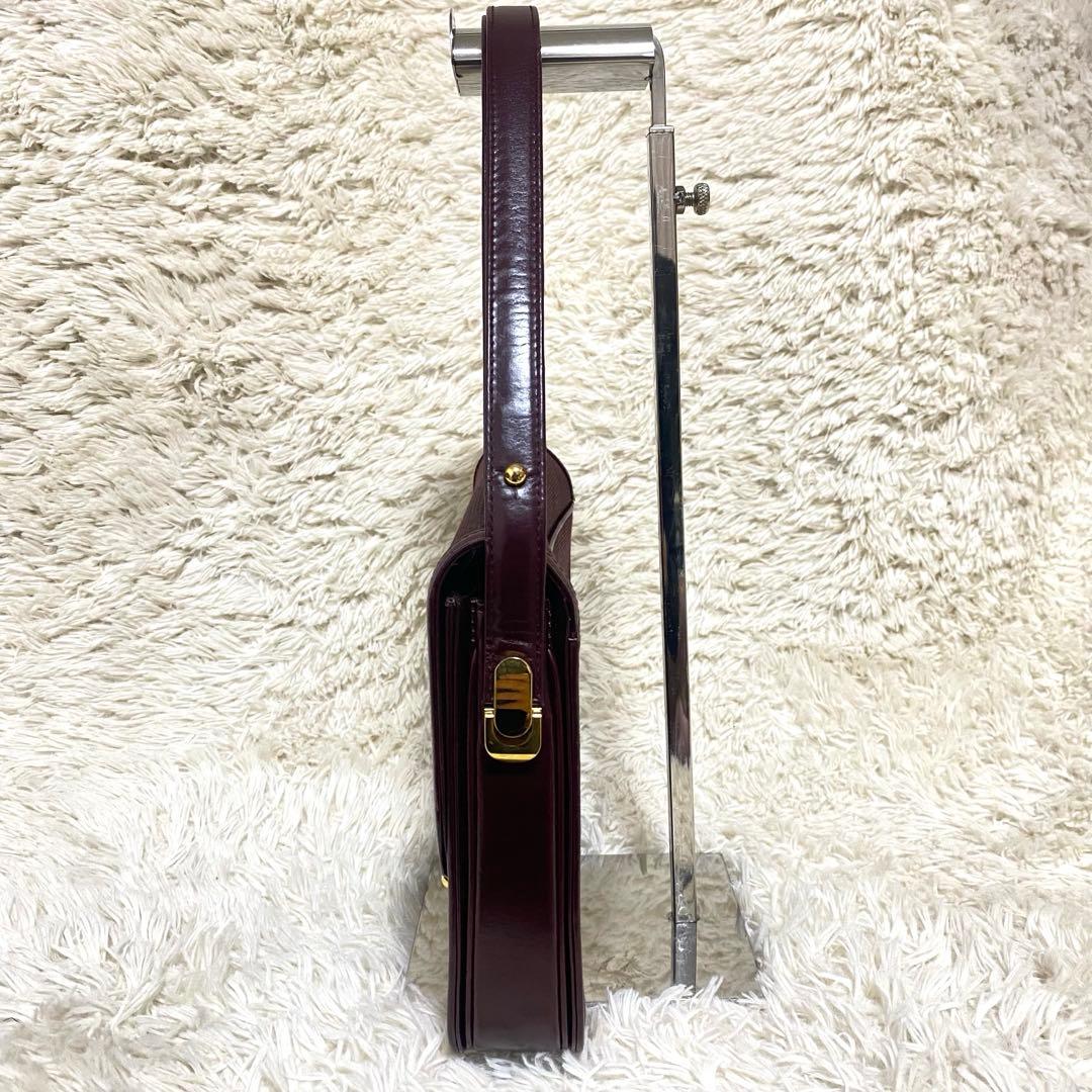 COMTESSE ✨良品✨ ホースヘア ワンショルダー ハンドバッグ ロゴ金具 — image 4