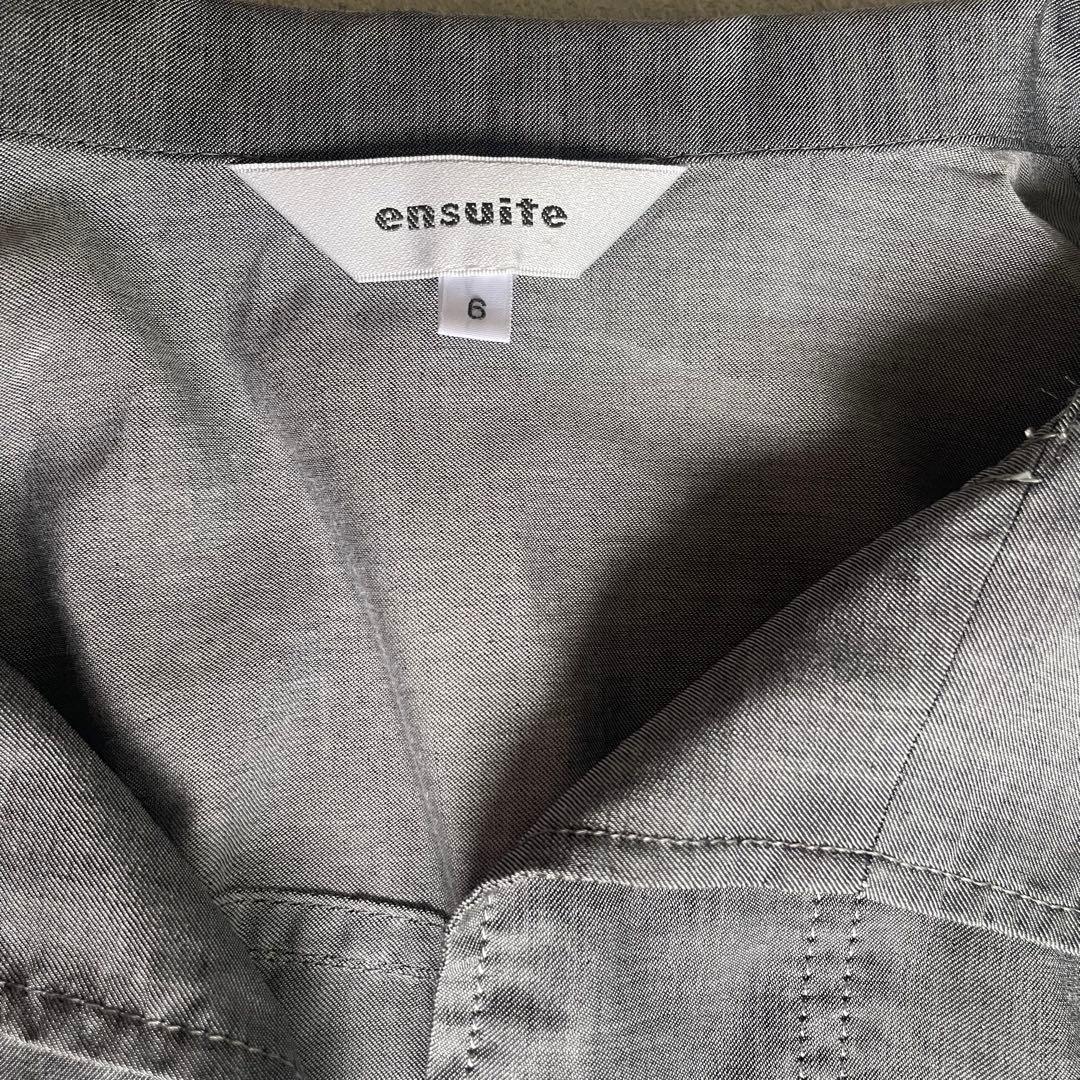 ensuite（エンスウィート）七分袖ジャケット（ライトアウター）グレーL 夏 — image 4