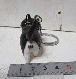 新品/猫　ネコキーホルダー　白黒/八割れ — image 3