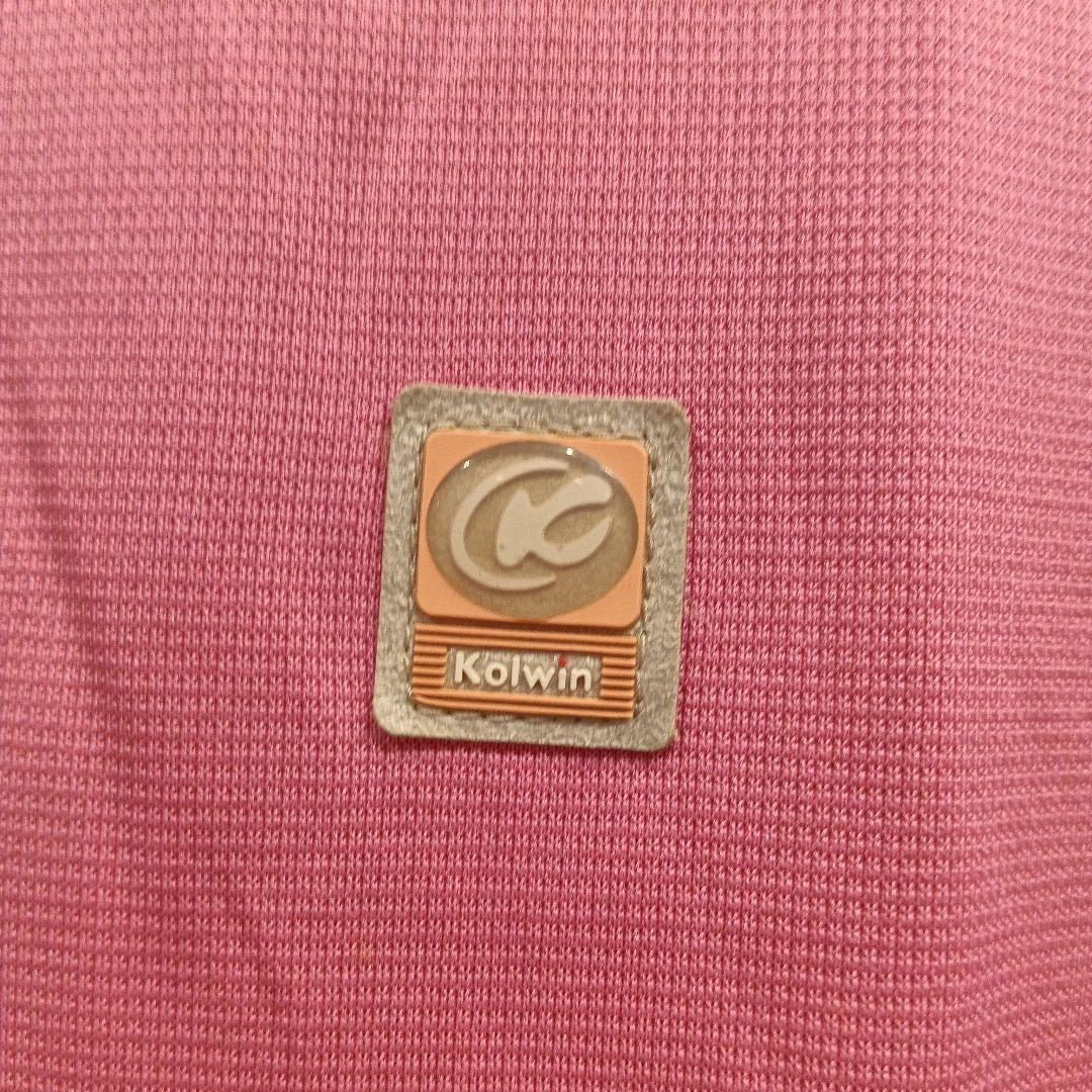【美品】KOLWIN コルウィン レディース ゴルフ 半袖シャツ ピンク L — image 4