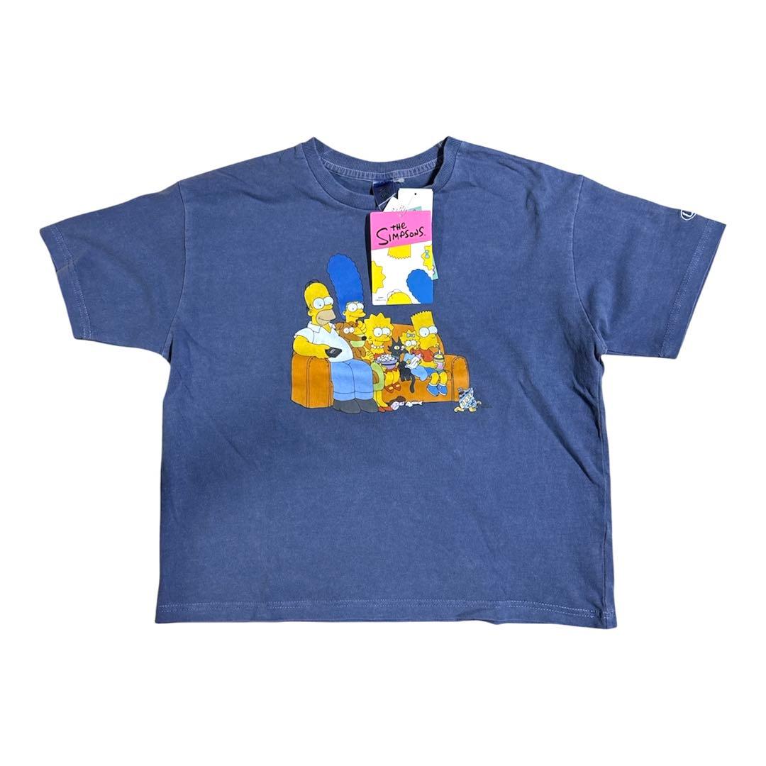 【新品タグ付き】LINK@ シンプソンズ Tシャツ 120 ブルー — image 2