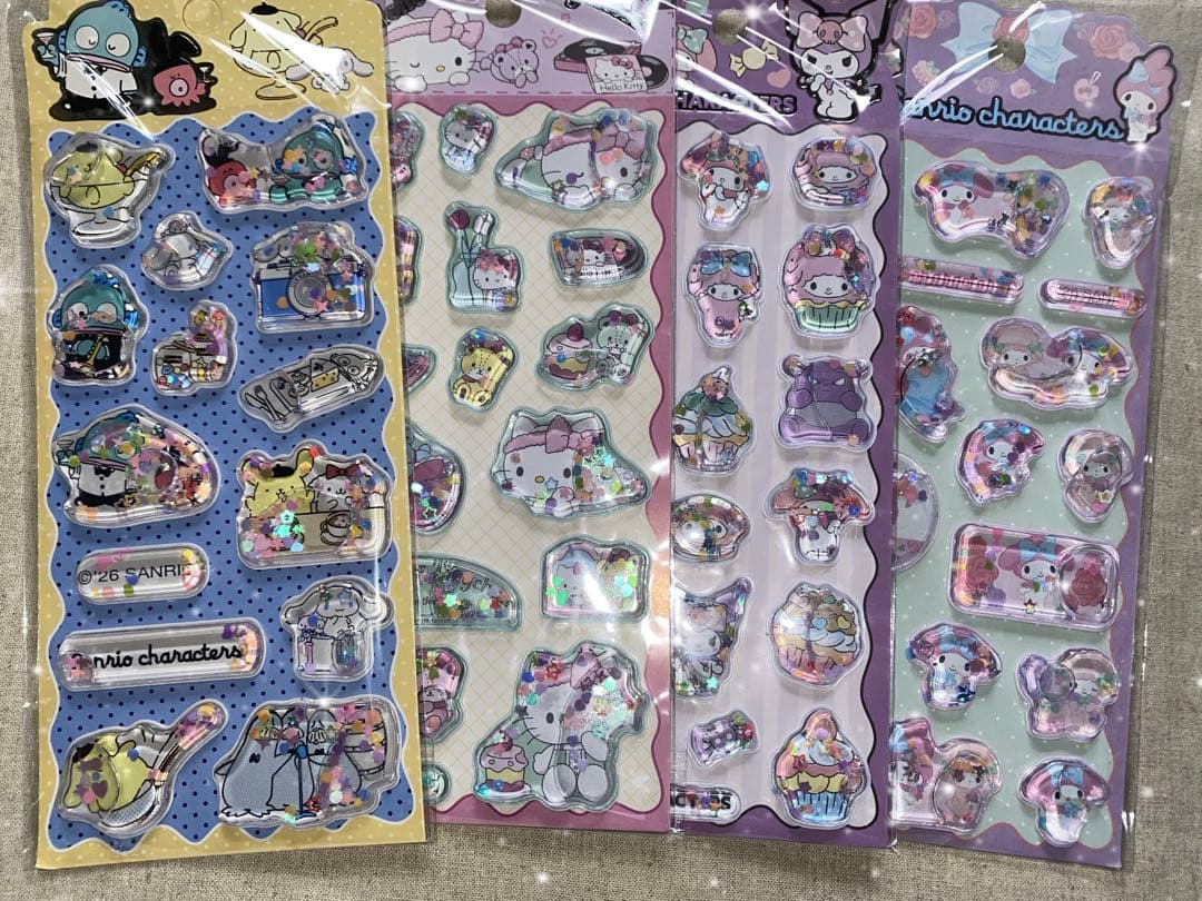 SALE★【海外限定・正規品】サンリオ　NEW ウォーターインシール★4枚セット — image 2