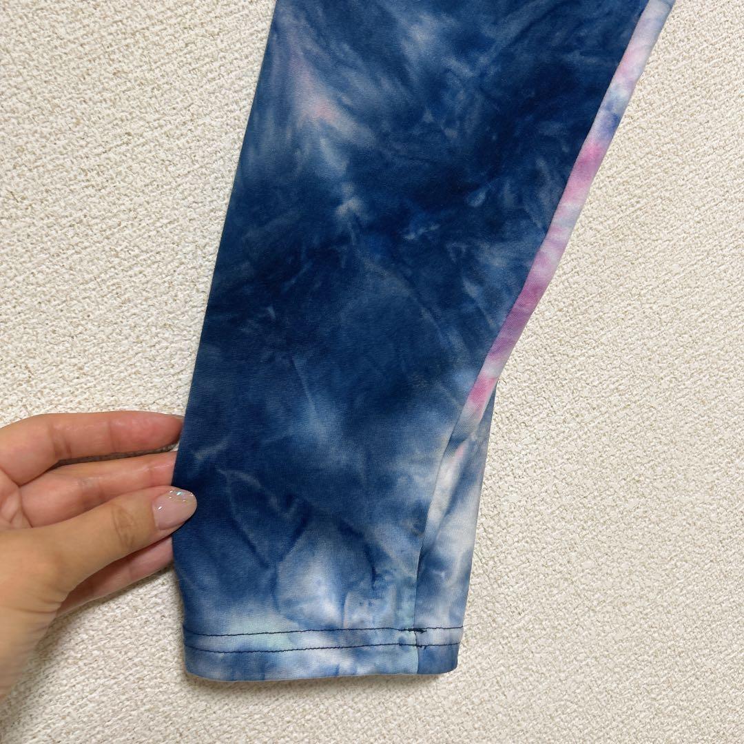 パーカー タイダイ 【4L】フード Ｖネック アシンメトリー ブルー系 — image 5
