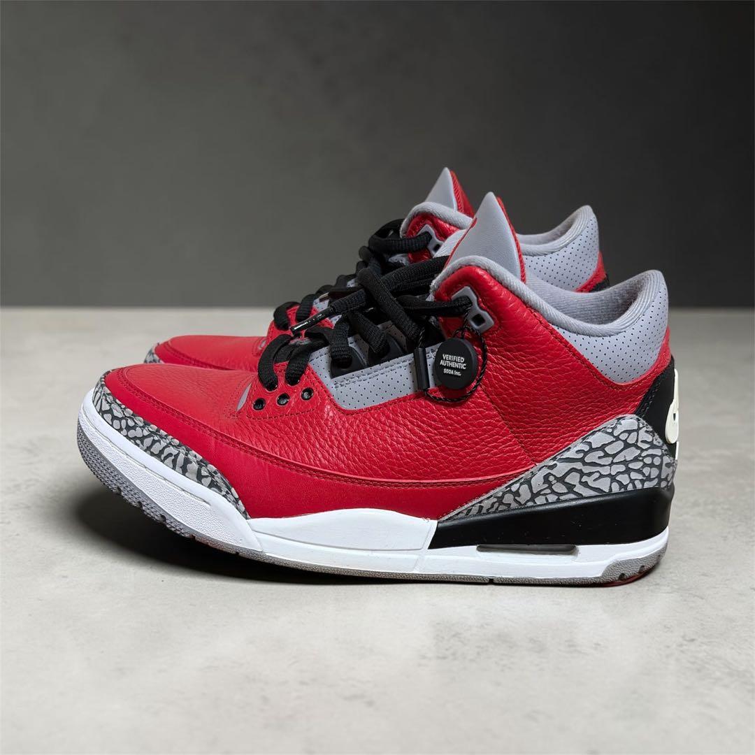 NIKE Air Jordan 3 Retro Fire Red 27cm — image 2