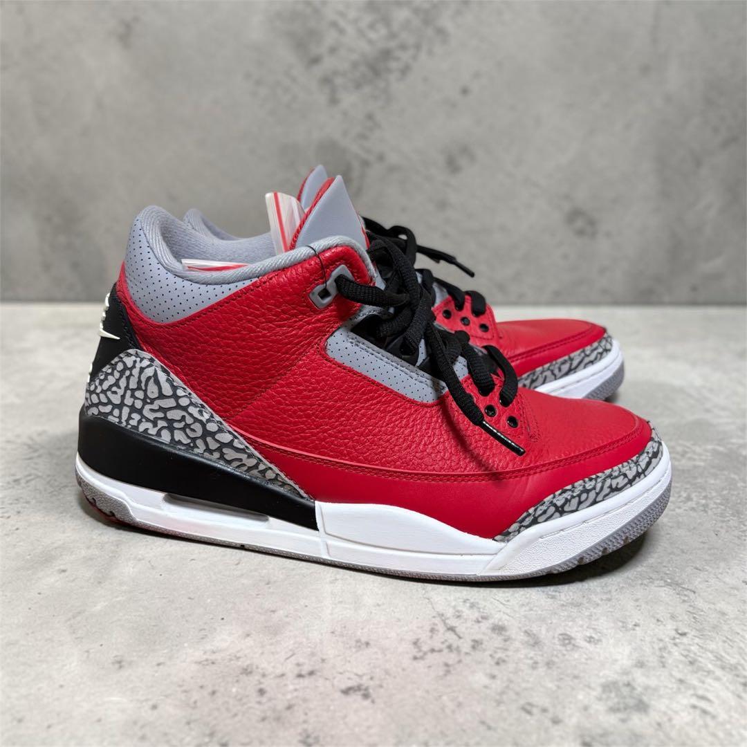 NIKE Air Jordan 3 Retro Fire Red 27cm — image 3