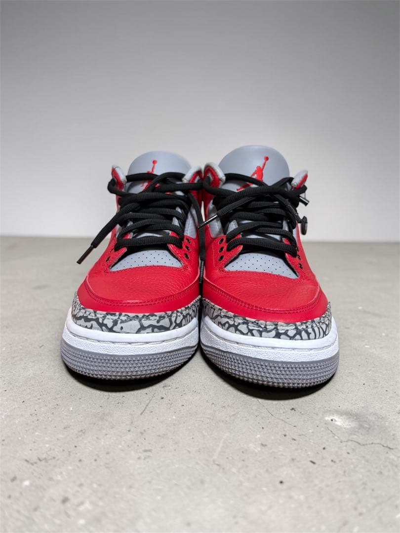 NIKE Air Jordan 3 Retro Fire Red 27cm — image 4