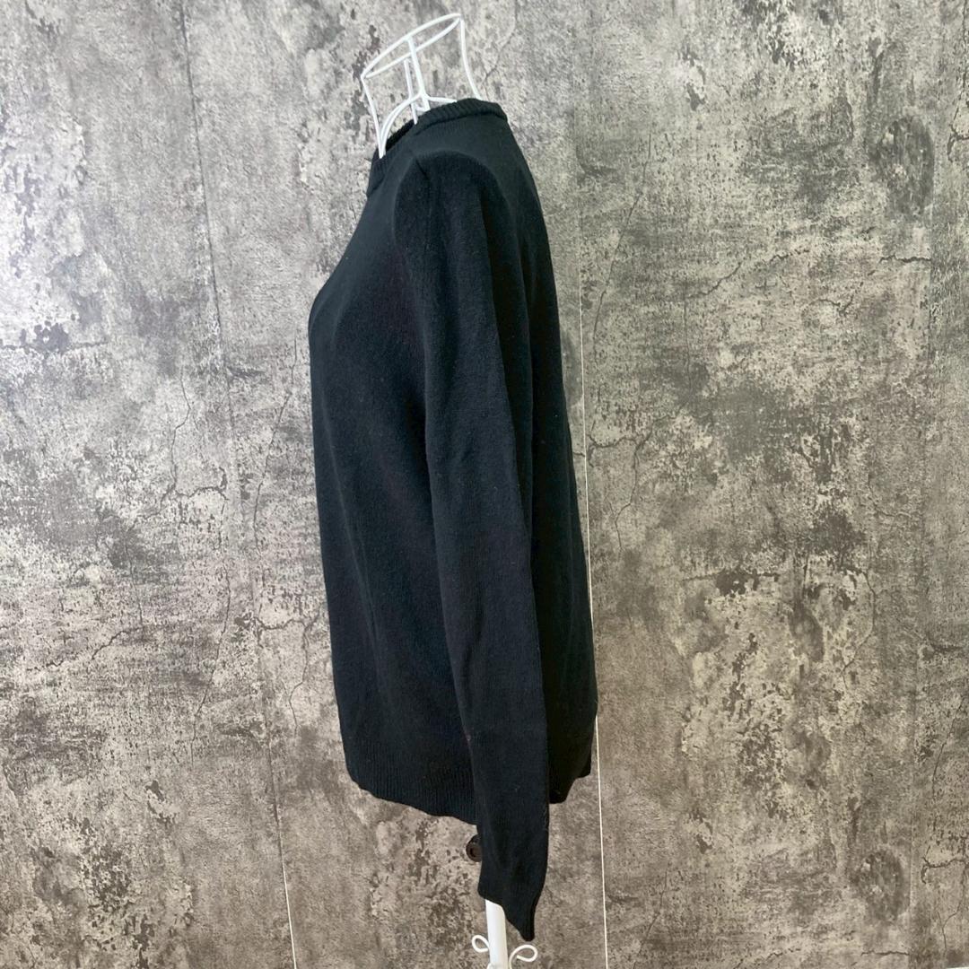 UNIQLO★クレープウールクルーネックセーター 黒 メンズ M — image 2