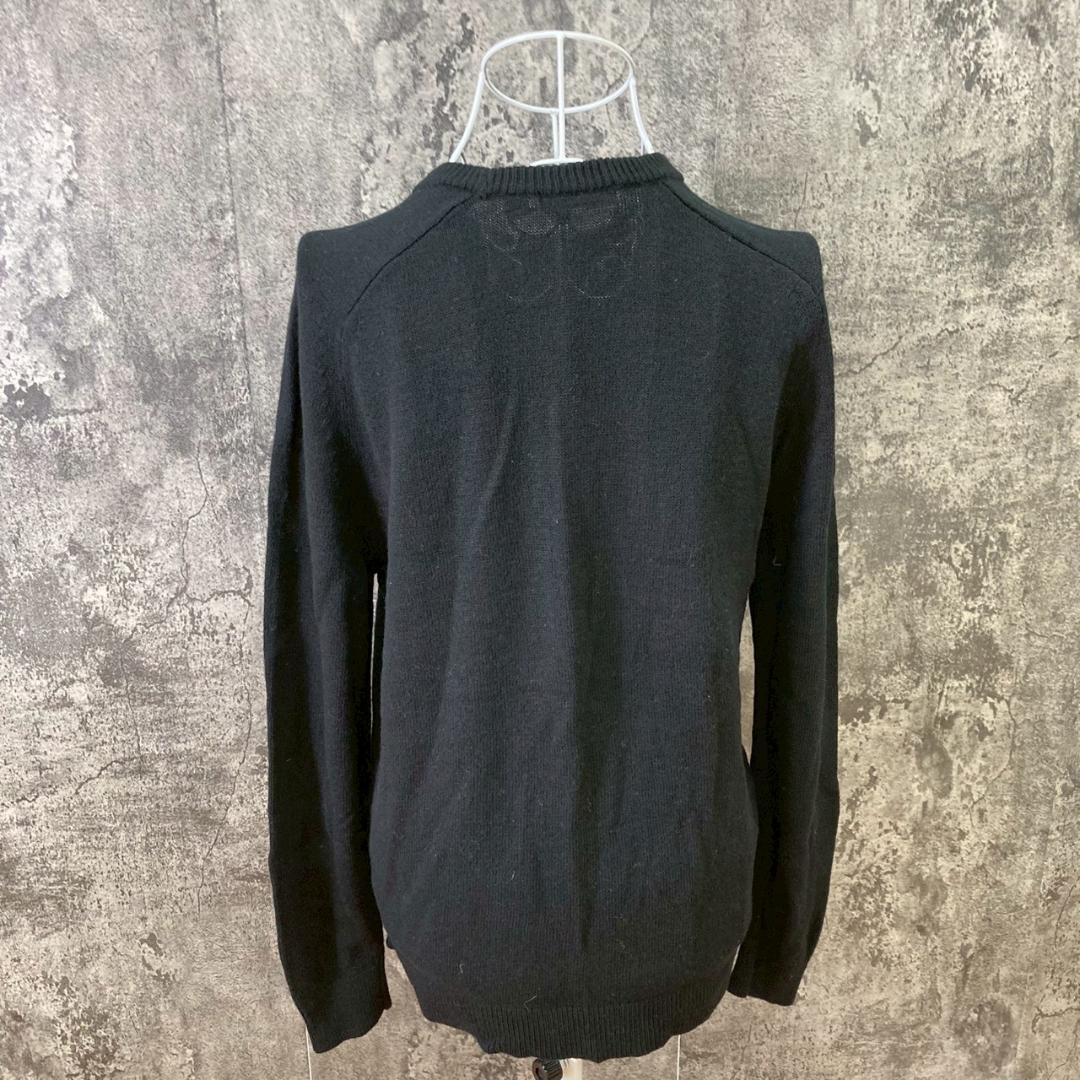 UNIQLO★クレープウールクルーネックセーター 黒 メンズ M — image 3