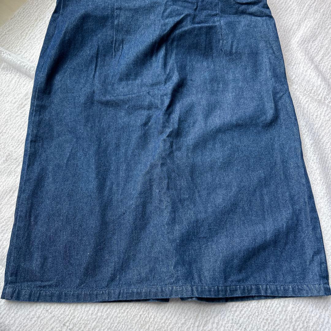 ONE AND HALF ダークデニム ノースリーブワンピース — image 4
