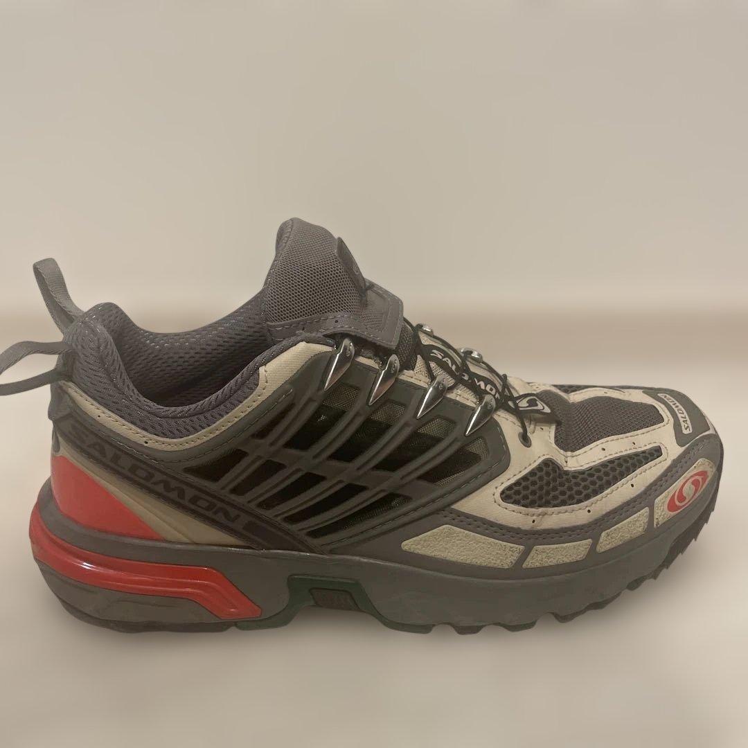 Salomon スニーカー グレー レッド — image 3