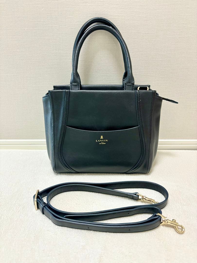 LANVIN en Bleu＊ベルティエ2wayショルダー付ハンドバッグ — image 2