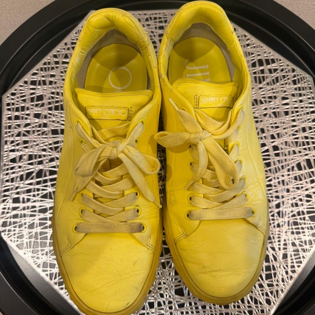JIMMY CHOO スニーカー イエロー レザー — image 5