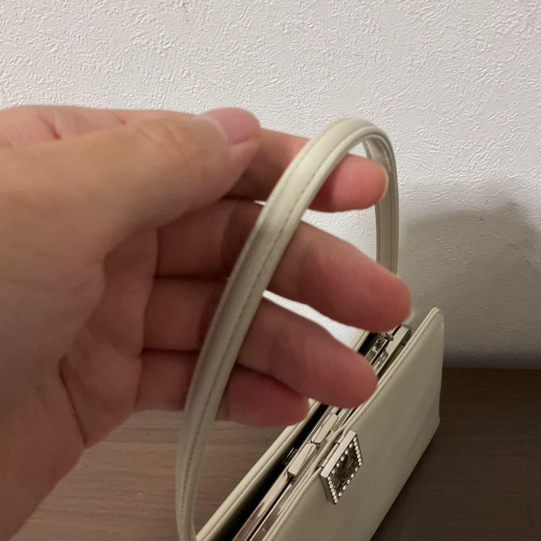 ☆開店セール☆ 使用２日 美品 アニエスベー レザー×クリスタル ハンドバッグ③ — image 2