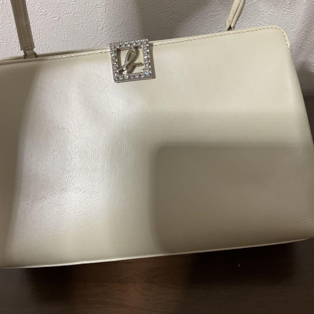 ☆開店セール☆ 使用２日 美品 アニエスベー レザー×クリスタル ハンドバッグ③ — image 3