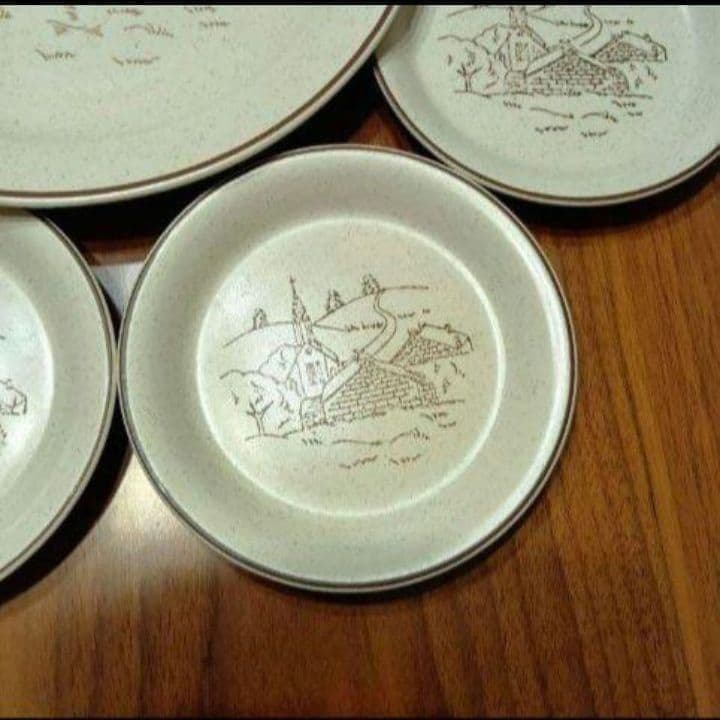 たち吉　Adam＆Eve　アダム&イブ　ケーキ皿　5枚セット　パーティー皿 — image 4