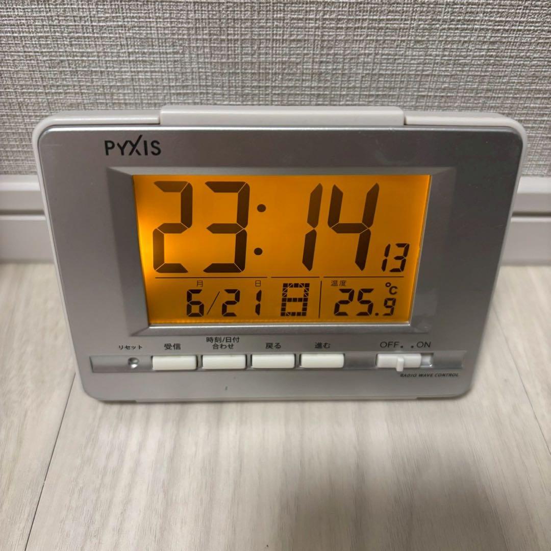 ❣️すぐ使えます セイコー 電波時計 NR535W アラーム 目覚まし時計 — image 2