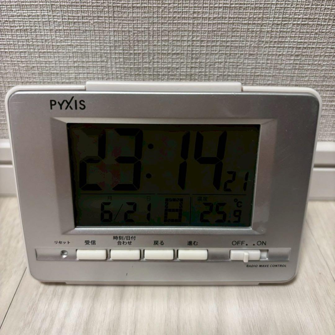 ❣️すぐ使えます セイコー 電波時計 NR535W アラーム 目覚まし時計 — image 3