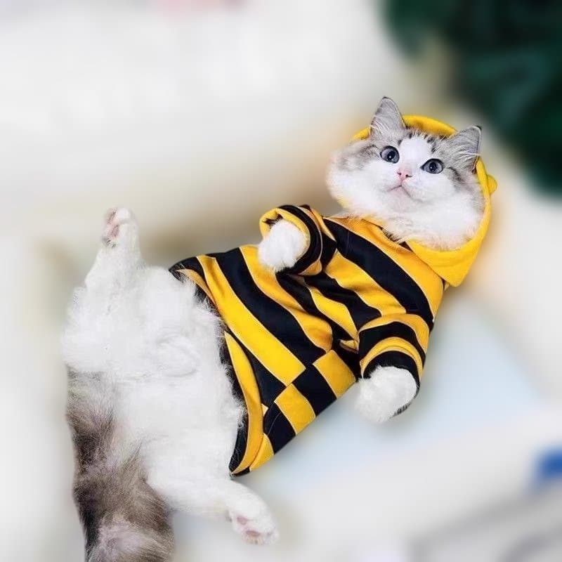 高品質 犬・猫 服 秋 冬 蜂デザインのフード付き犬・猫服 — image 5