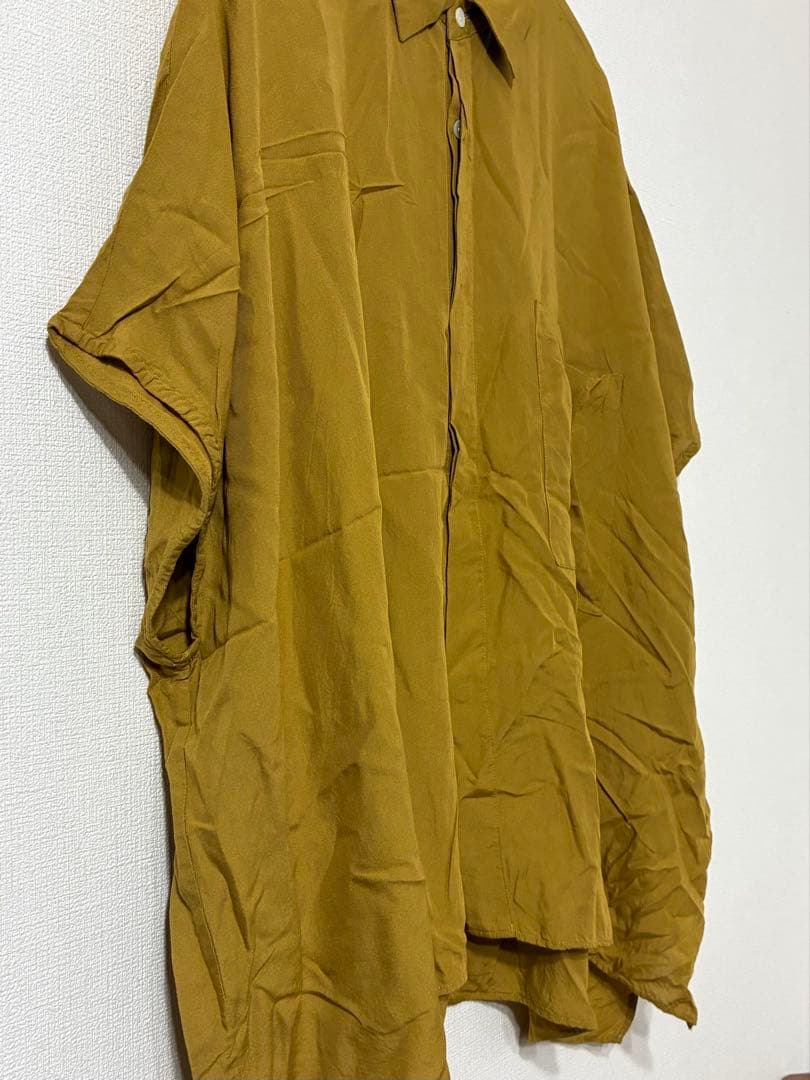 CLANE HOMME クラネ ノースリーブ ビッグ レーヨン シャツ ブラウス — image 5