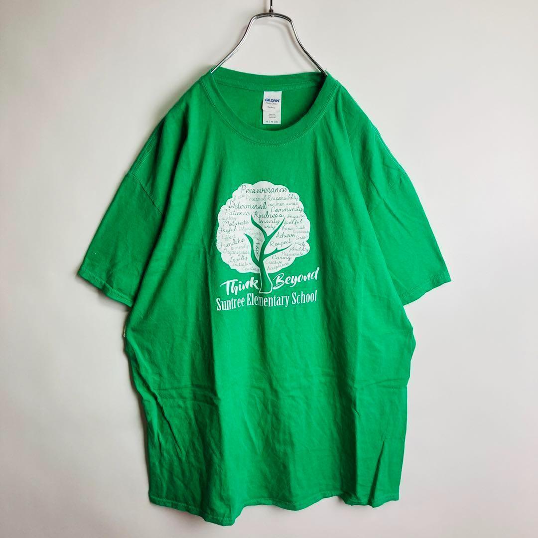 【c054】 Tシャツ プリントデザイン バックプリント ゆるだぼ 古着 — image 2